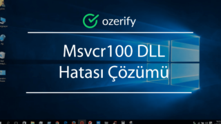 Msvcr100 DLL Hatası Çözümü