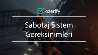 Sabotaj Sistem Gereksinimleri – Kaç GB?